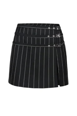 CULT MIA ABRA HOT STRIPED MINI SKIRT