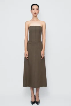 CULT MIA ABYSMAL CORSET DRESS IN GREEN