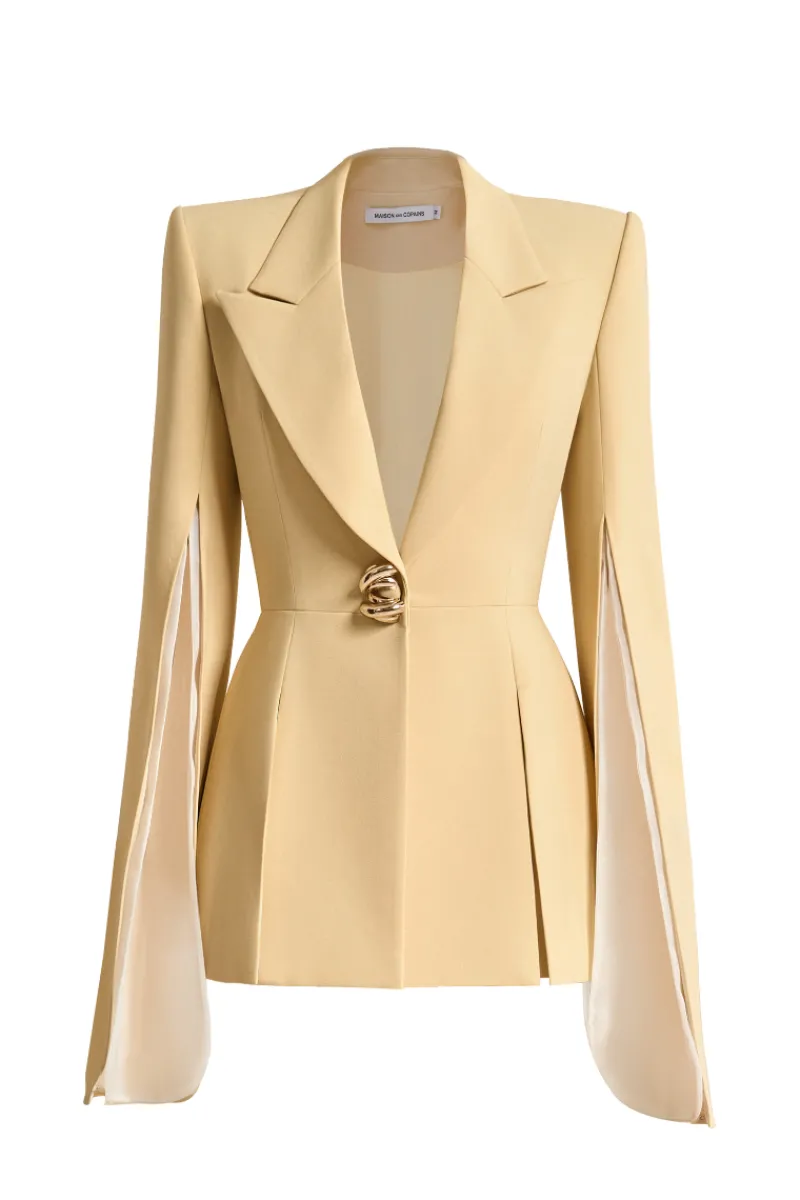 CULT MIA ESTEBAN A-LINE V-NECK BLAZER
