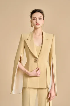 CULT MIA ESTEBAN A-LINE V-NECK BLAZER