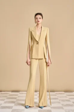 CULT MIA ESTEBAN A-LINE V-NECK BLAZER