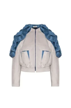 CULT MIA ORITZ BRAIDED BOMBER JACKET