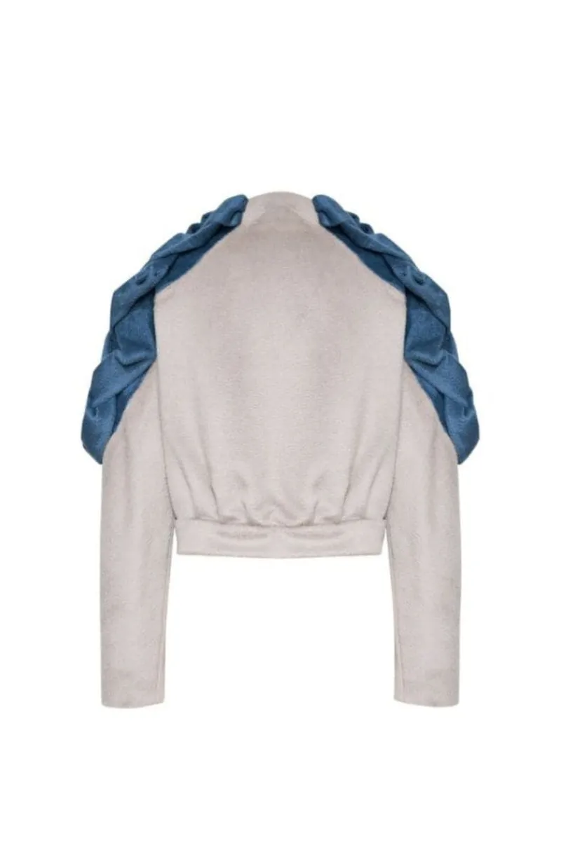 CULT MIA ORITZ BRAIDED BOMBER JACKET