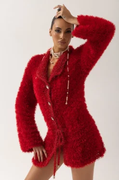 CULT MIA MONROE HANDMADE KNIT CARDIGAN DRESS