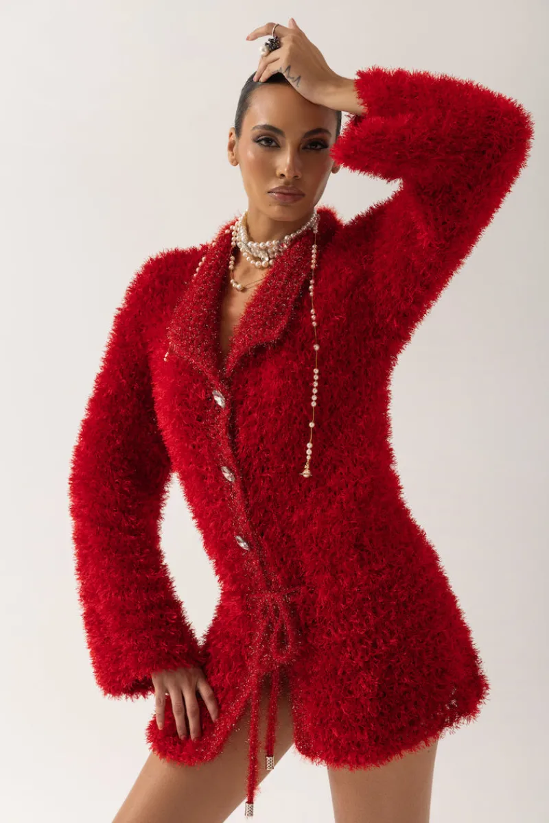 CULT MIA MONROE HANDMADE KNIT CARDIGAN DRESS